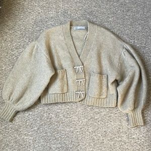 Zara balloon sleeve sweater
